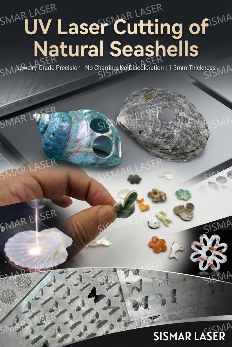 High-Precision UV Laser Seashell & Mother of Pearl Cutting Machine ...