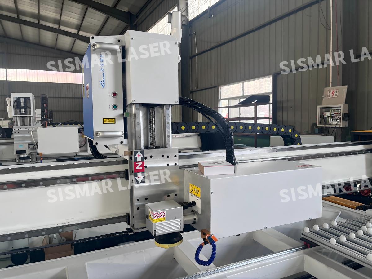 Orion 120W fiber laser head for mirror sandblasting