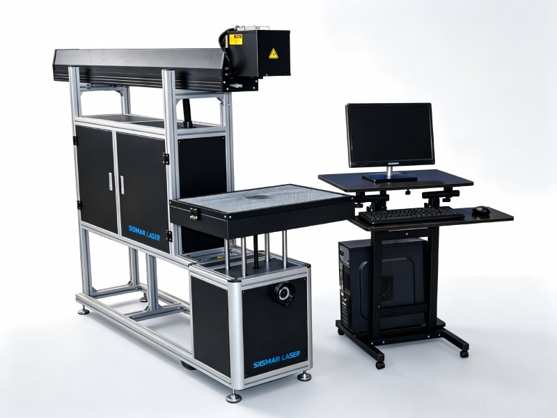 3D dynamic focus CO2 laser marking machine for non-metals