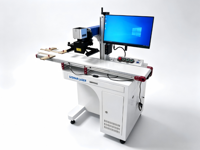 High-speed CCD vision laser marking machine for zippers