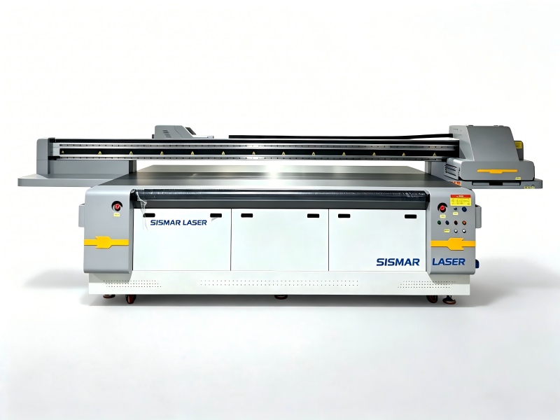 Glass and mirror UV flatbed printer printing full-color opaque images
