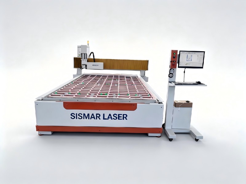 Large format glass and mirror laser engraving sandblasting machine 2000x3000mm