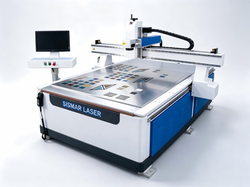 Large format MOPA color fiber laser marking machine for stainless steel