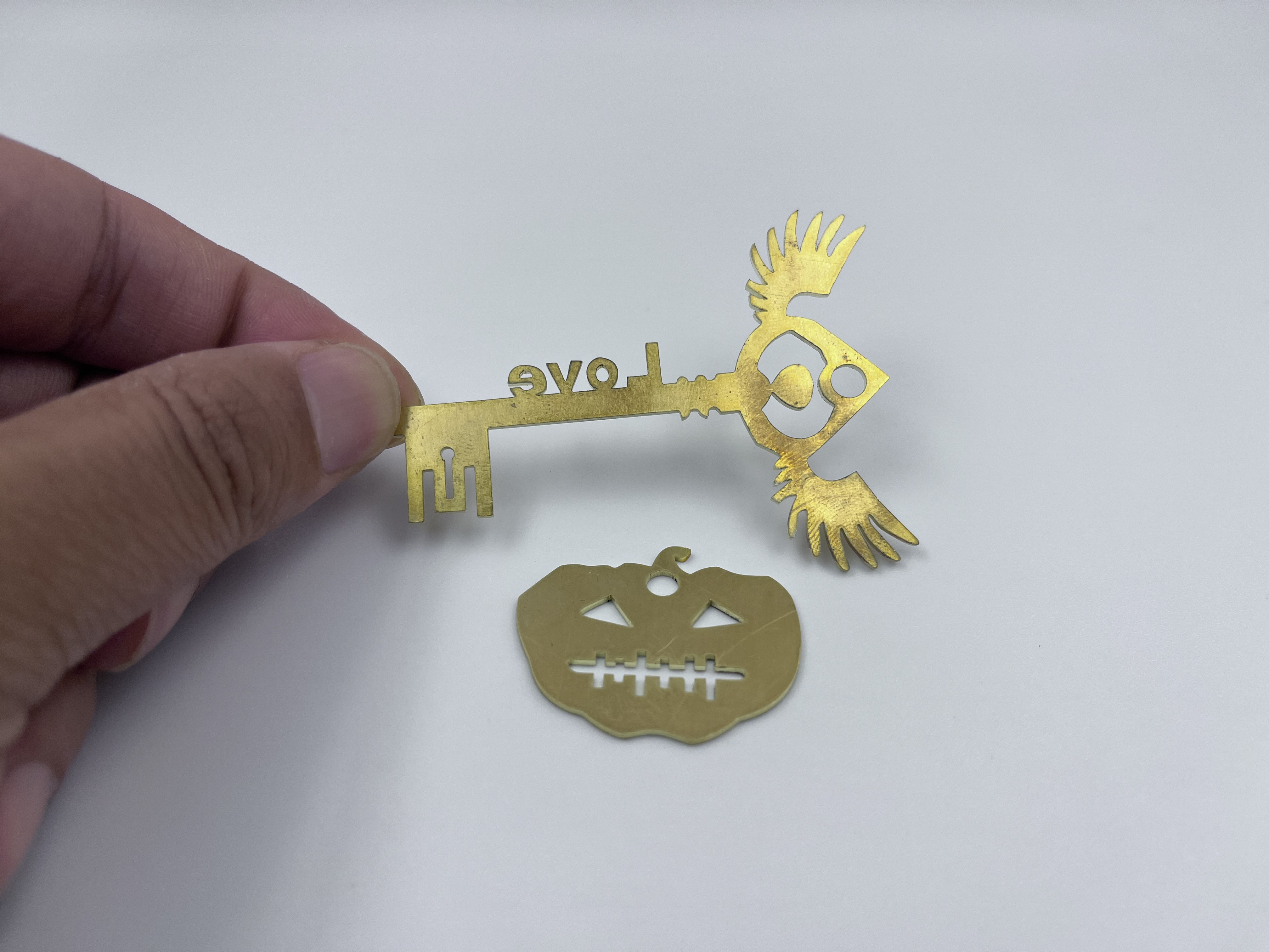 Precision laser cut brass parts