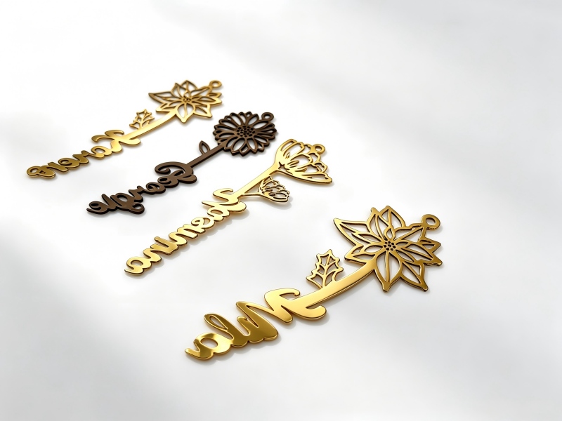 Fine openwork and filigree jewelry cut by fiber laser