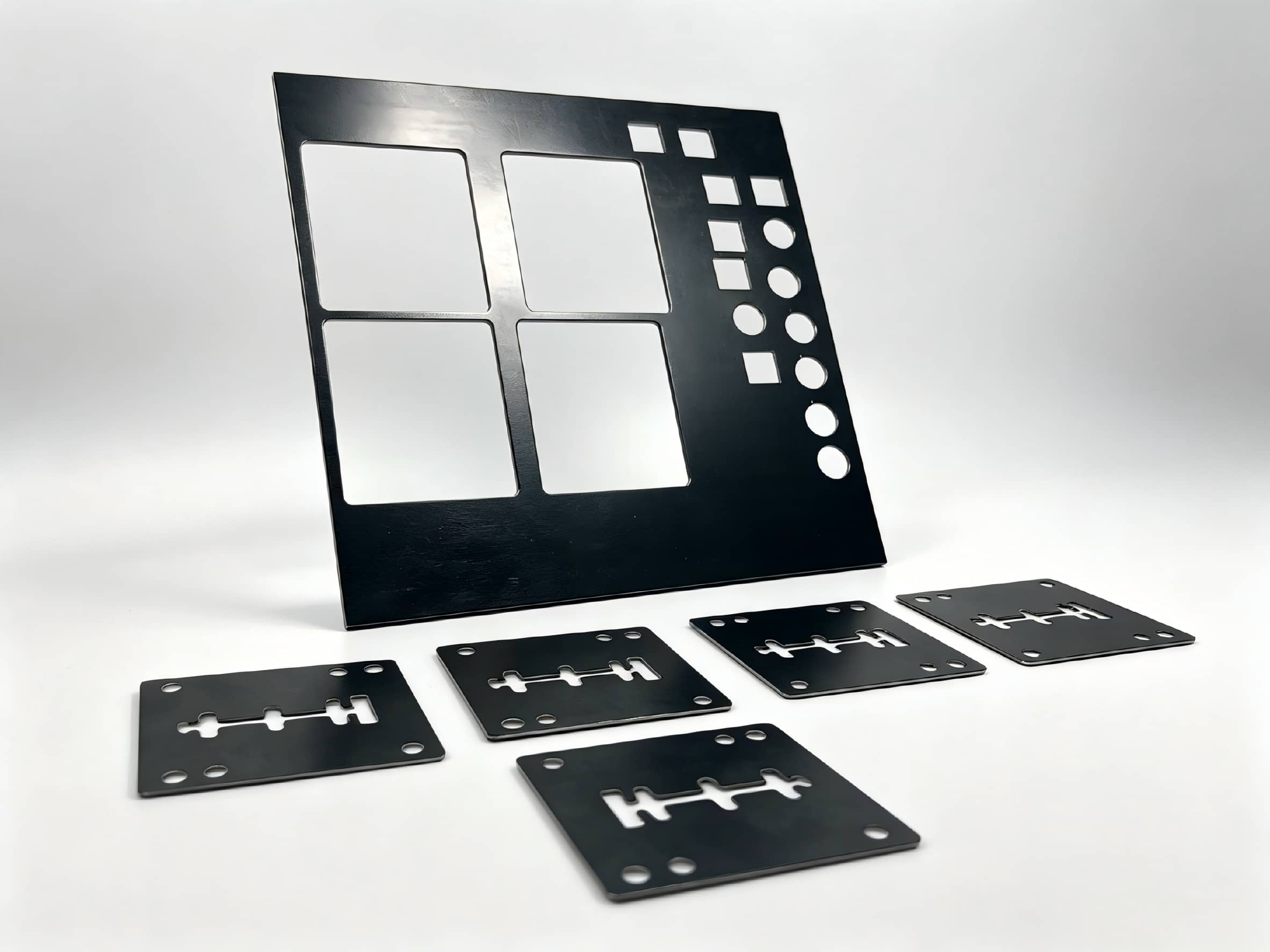 Laser cut spring steel parts sample