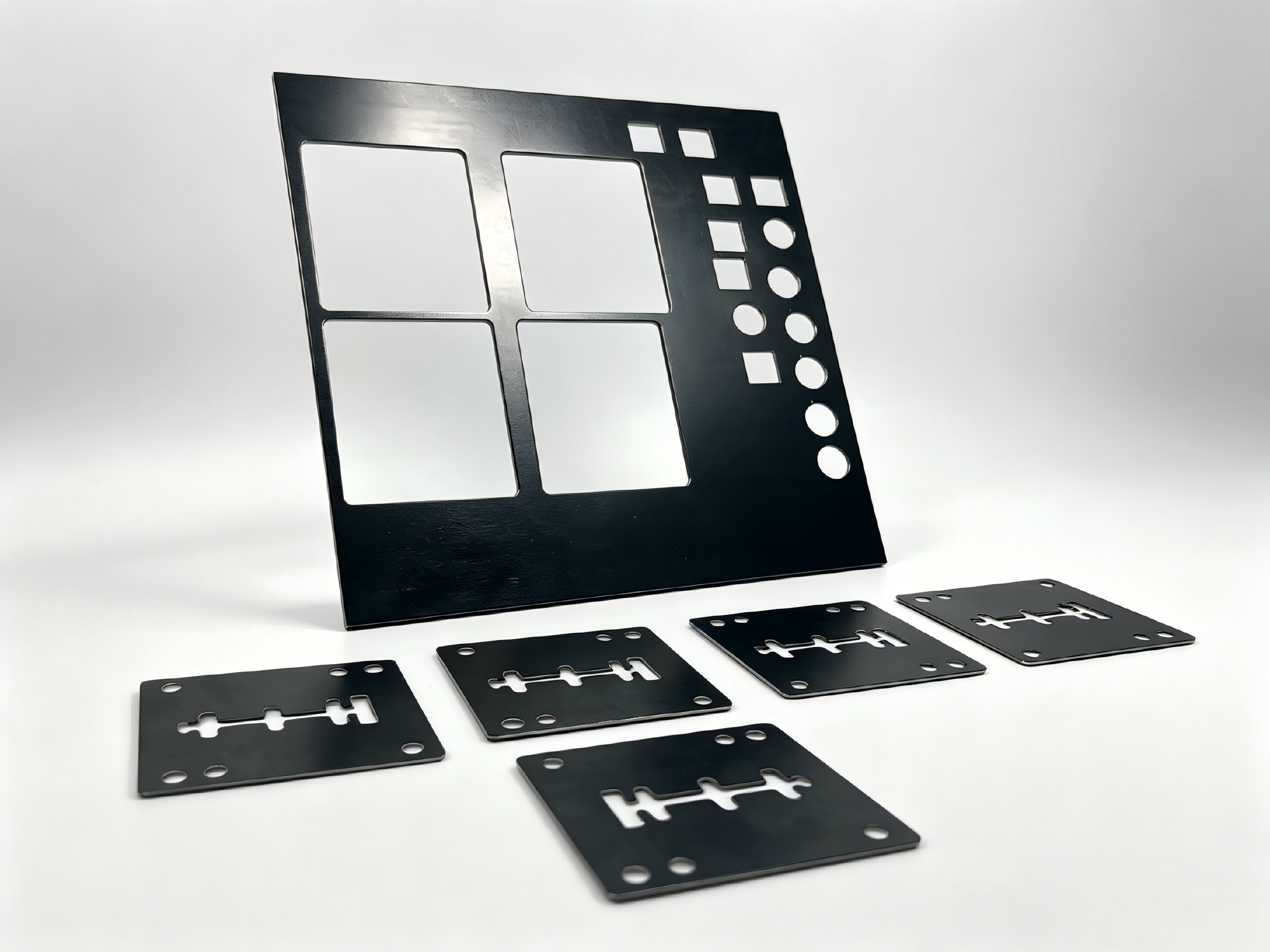 Laser cut spring steel parts sample