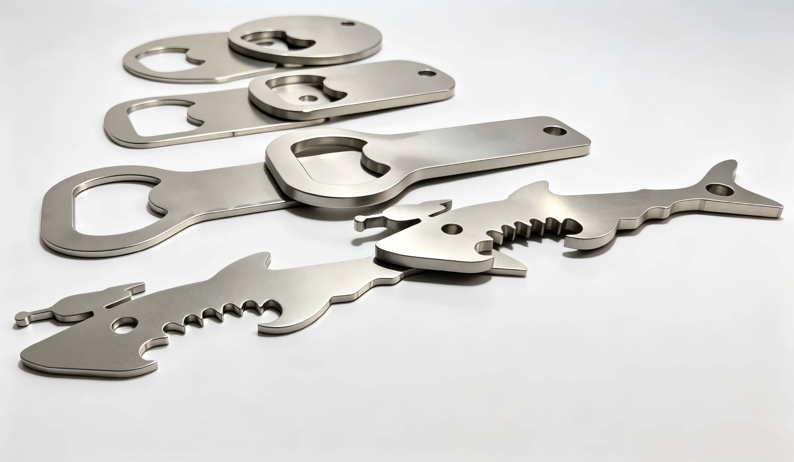 Laser cut stainless steel parts sample