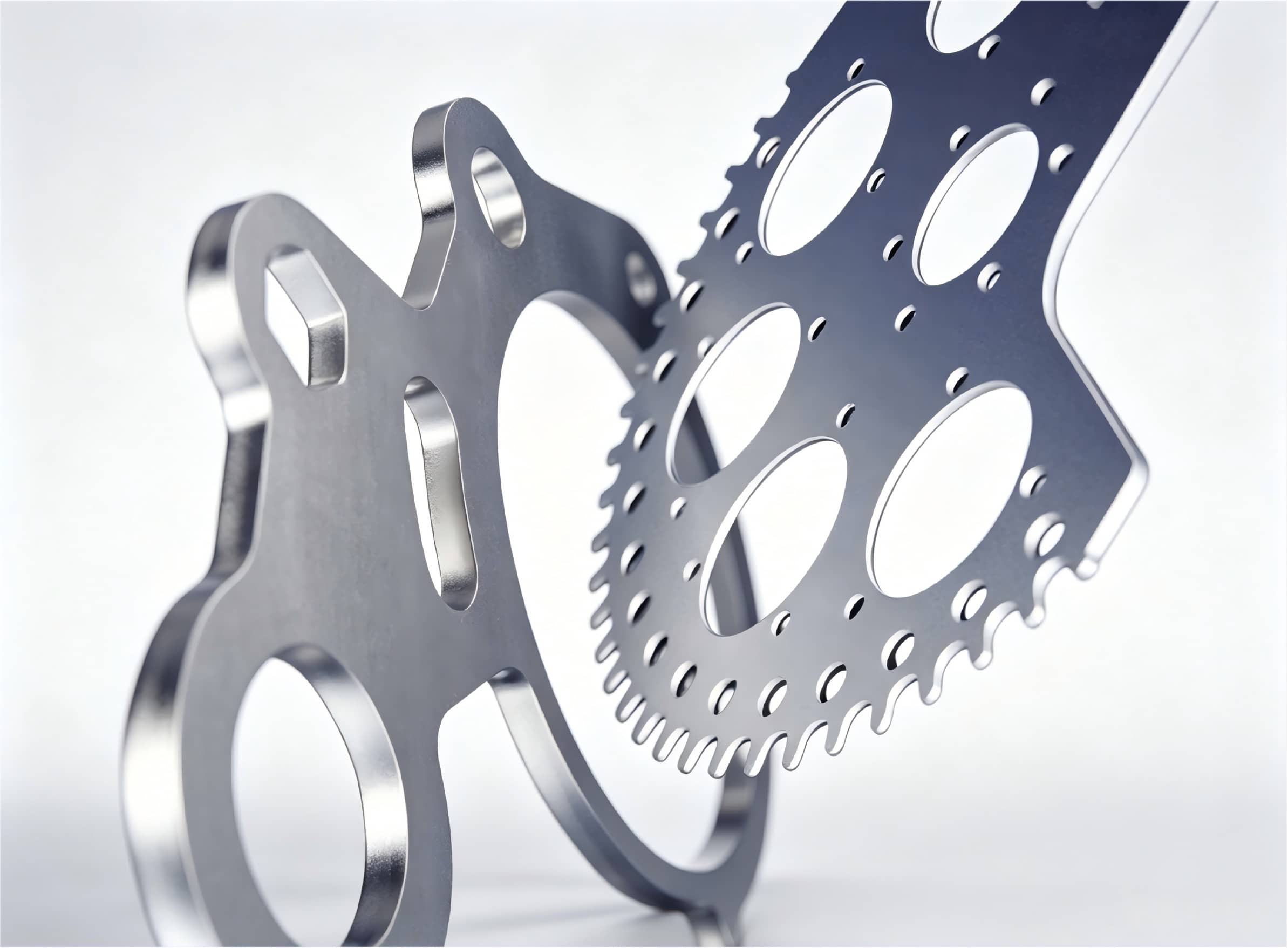 Precision laser cut stainless steel parts on a Sismar fiber laser