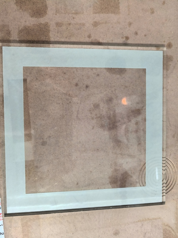 Laser frosted glass decorative pattern sample