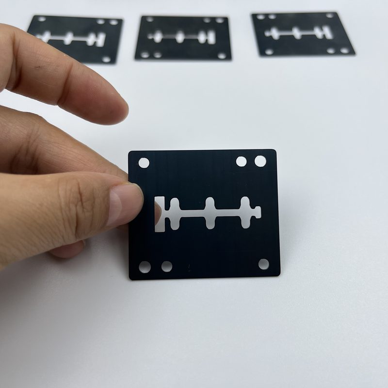 Industrial metal laser cutting sample