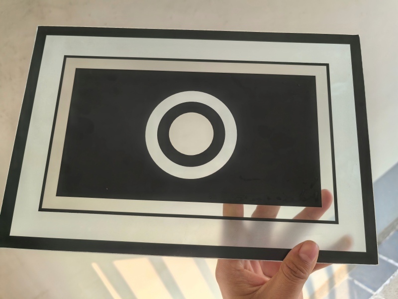 Mirror laser paint and coating removal sample