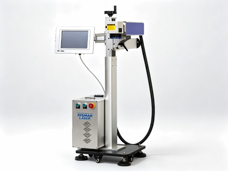 Online flying laser marking machine for HDPE and PVC pipe