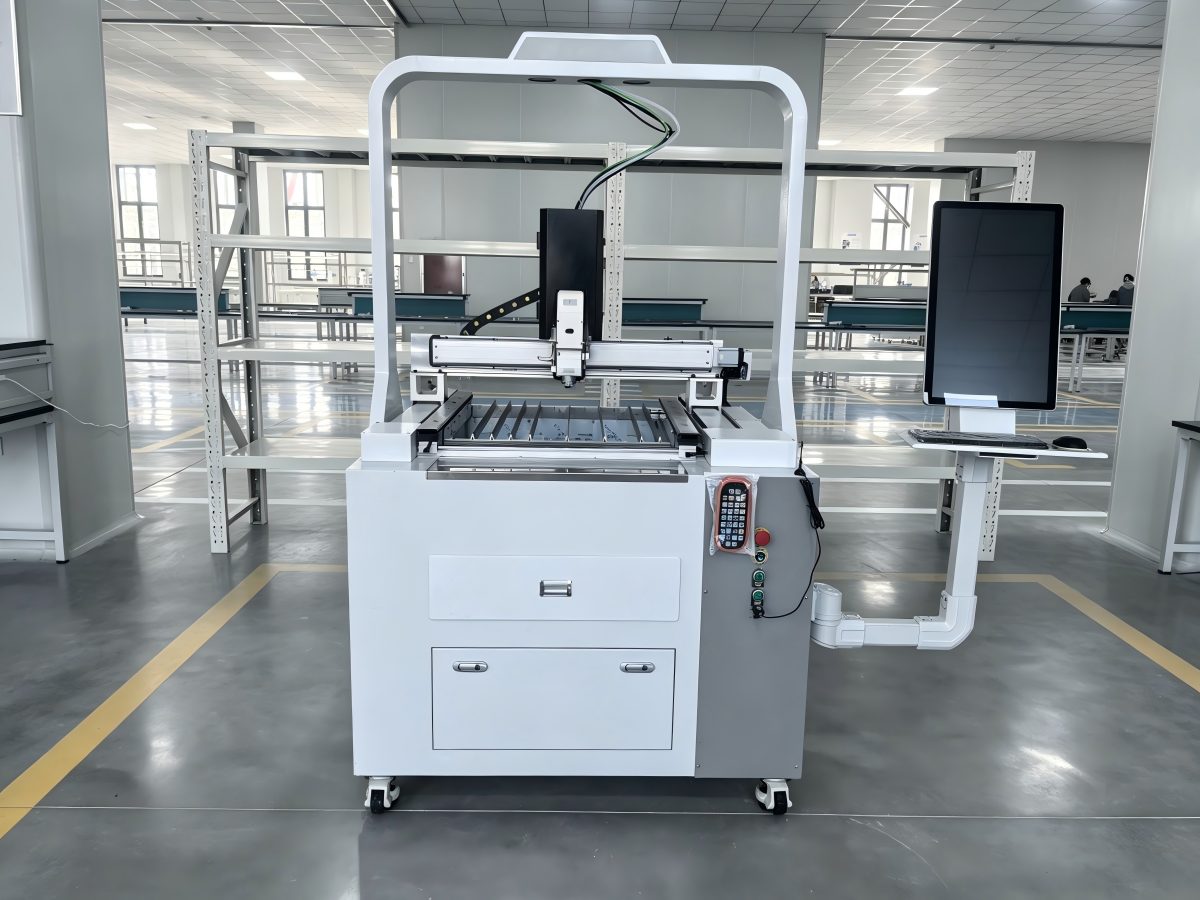 Open-frame structure of the 600x500mm open-type fiber laser cutter