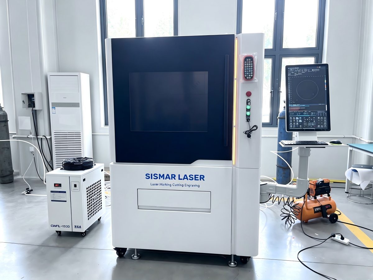 Fully enclosed CE-compliant cabinet of the 600x600mm fiber laser