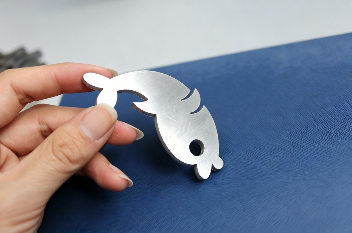 Thin aluminum parts with clean laser-cut edges