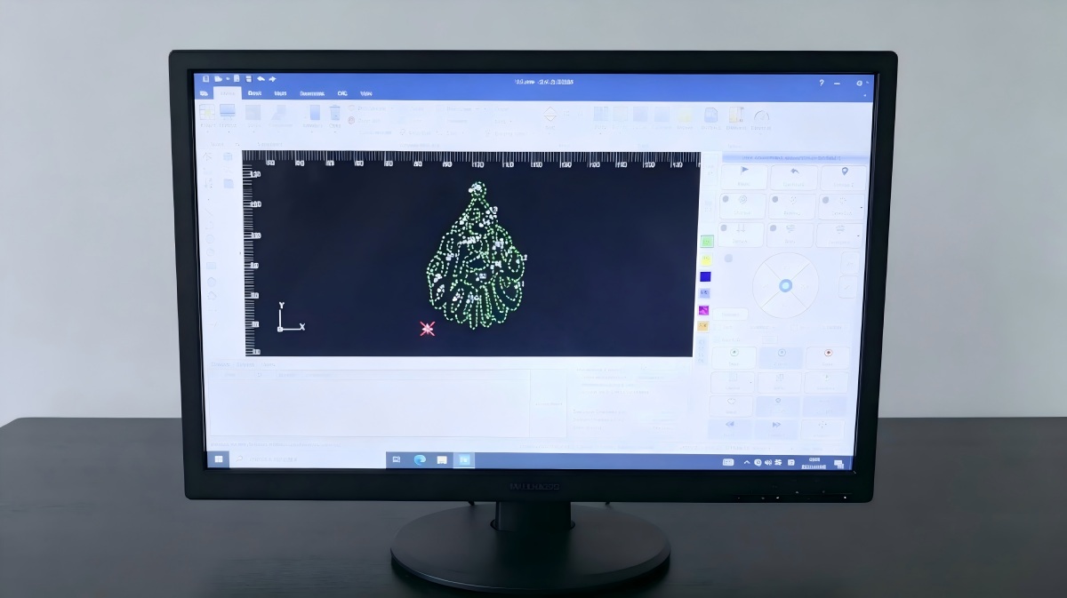 Control system and screen for saving jewelry laser cutting parameters