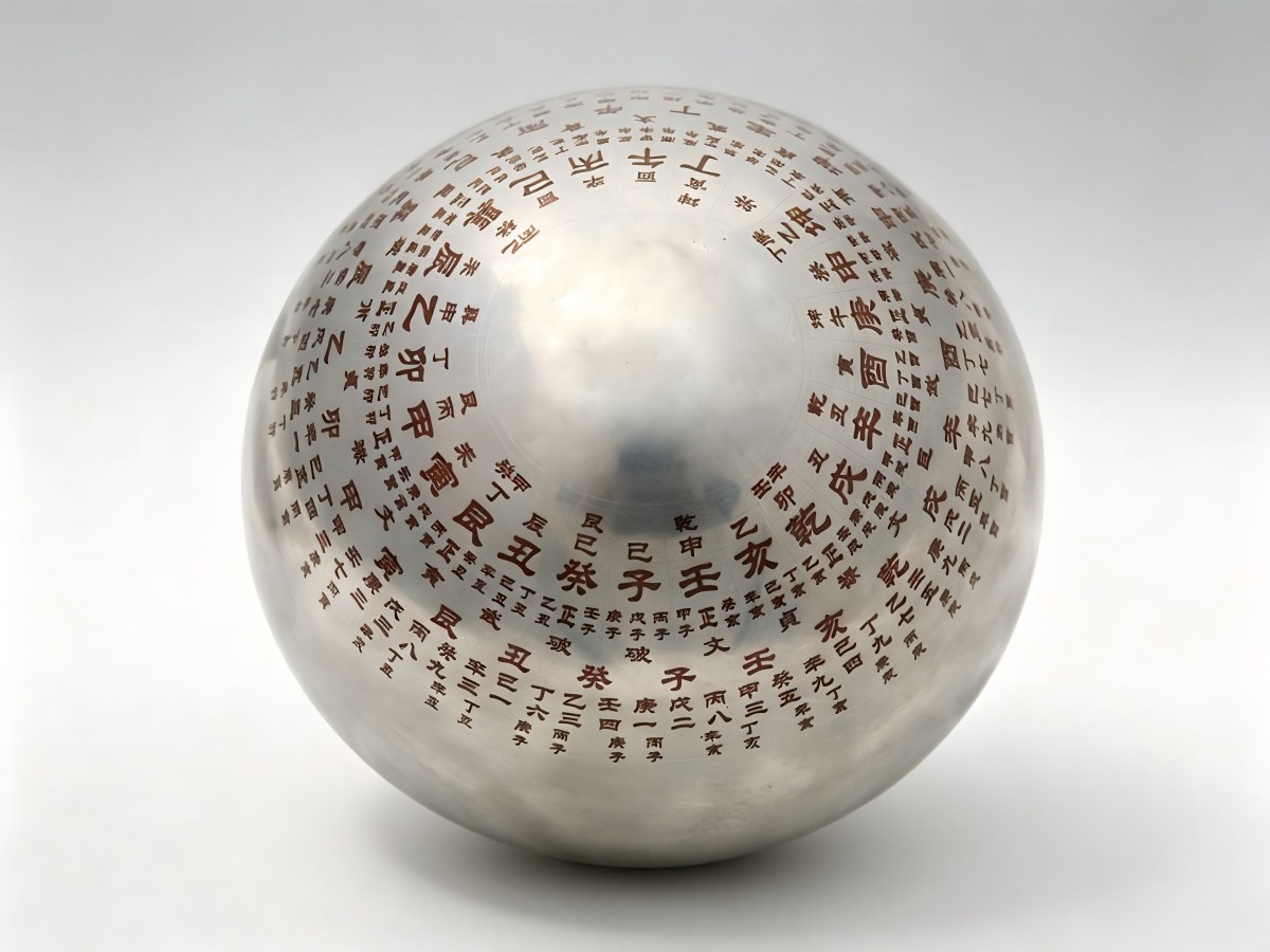 Curved metal surface marked with 3D dynamic focus large-format laser
