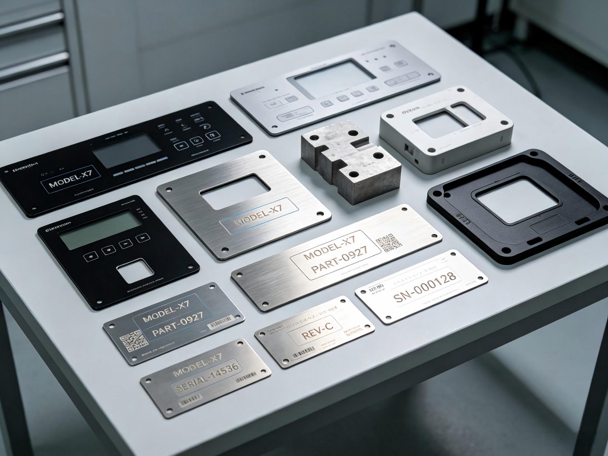 Structural component with traceability serial number precisely marked at defined position by moving-scanner laser