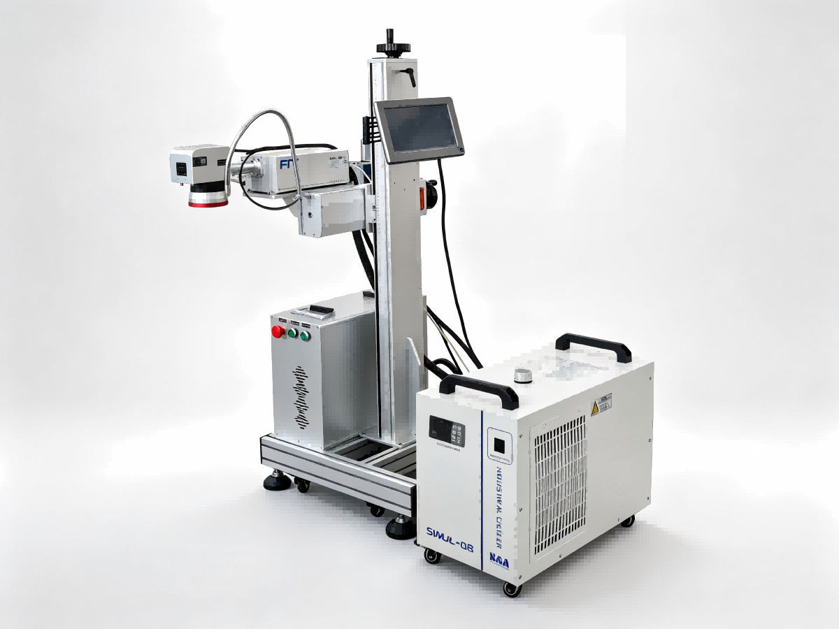 UV laser marking machine for PP hollow sheets — full unit